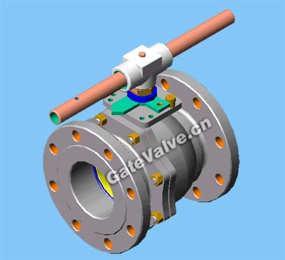 球閥三維圖